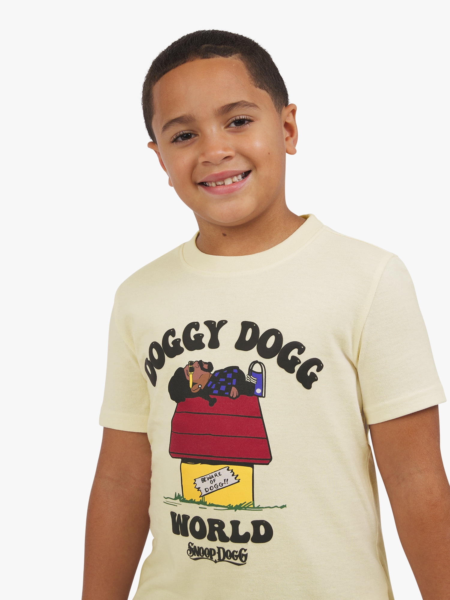 Dogg Supply Boys Short Sleeve Doggy Dogg World Graphic T-Shirt