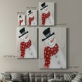 thumbnail image 4 of Festive Snowman I Premium Gallery Wrapped Canvas - Ready to Hang, 4 of 9