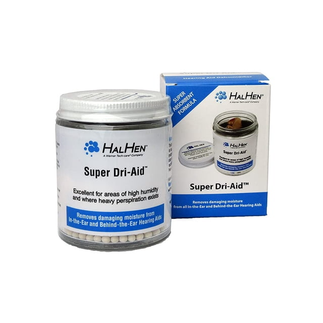 Deshumidificador de audífonos Hal-Hen Super Dri Aid, secador individual