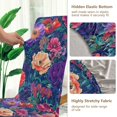 thumbnail image 5 of Yayeee 2 Pack Dining Chair Covers Stretch Parson Chairs Slipcovers Seat Protector, Blooming Flowers Pattern, 5 of 6