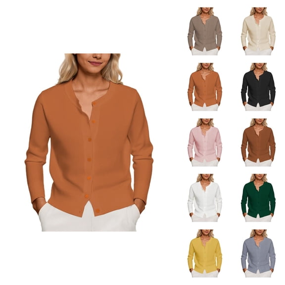 Women's Casual Button Down Cardigan Soft Lightweight Knit Sweater For Spring And Fall Daily Wear With Jeans Or Skirts Cardigan Sweaters for Women