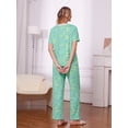 thumbnail image 5 of MINTREUS Pajama Sets for Women Short Sleeve Sleepwear Button Down Pjs Soft 2 Piece Lounge Sets with Pockets, 5 of 7