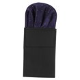 thumbnail image 4 of WHAMVOX Black Polyester Pocket Square Holder Pre-Folded for Men Suit Decorative Round Handkerchief, 4 of 7