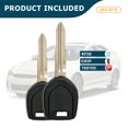 thumbnail image 5 of AKS KEYS New Uncut Blank Transponder Key Fits for Mitsubishi ID46 Chip "A" MIT3 (2 Pack), 5 of 5