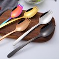 thumbnail image 4 of 304 Stainless Steel Thicken Spoon Creative 2-in-1 Fork Spoon Kitchen Gadget, 4 of 5