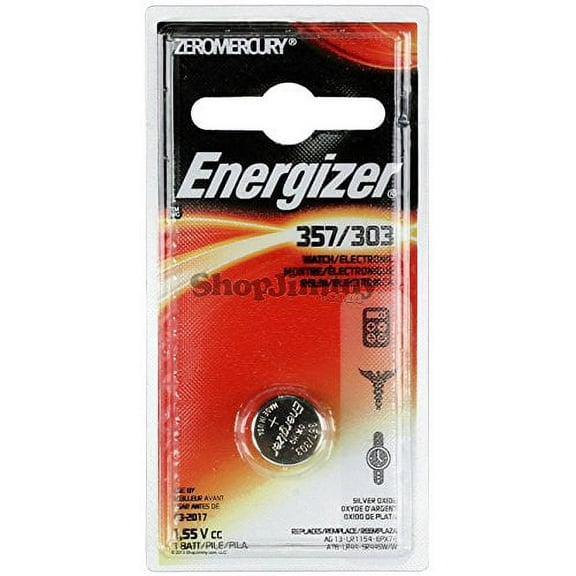 EVEREADY BATTERY Watch/Electronic Battery, SilvOx, 357, 1.5V, MercFree (357BPZ) - 357BPZ