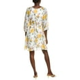 thumbnail image 2 of Sandra Darren womens  Tie Waist Shift Dress, m, Yellow, 2 of 3