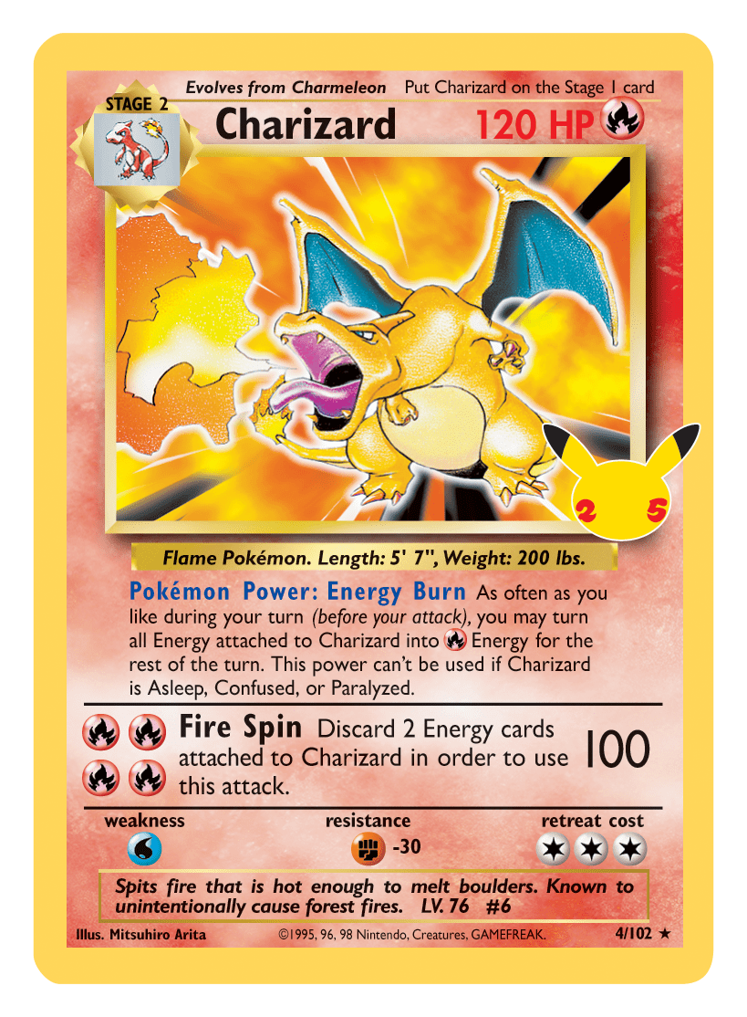 Pick Your Singles Pokemon TCG 25th Anniversary Celebrations Collection