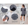 thumbnail image 5 of Rosvigor Womens Workout Tops Long Sleeve V Neck Tee Shirts Athletic Shirts Comfy Activewear Tops for Gym Running Yoga, 5 of 8