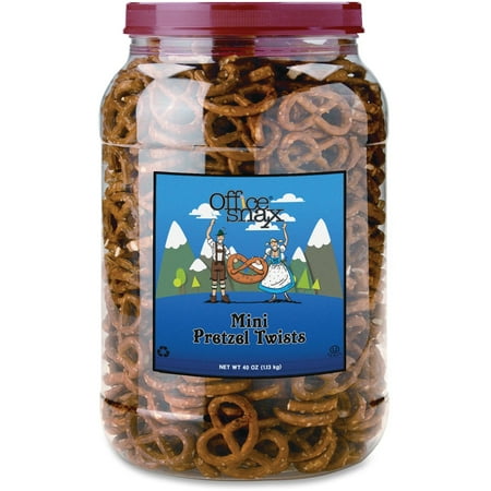Office Snax, OFX00082, Old Fashioned Mini Twist Pretzels, 1 Each