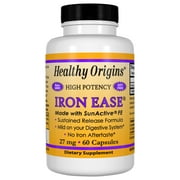 Healthy Origins Iron Ease 27 mg (easy on your stomach), 60 Capsules