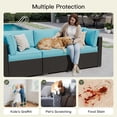 thumbnail image 2 of Patio Furniture Replacement Cushions for Outdoor Furniture Set of 4, Thick Patio Sofa Cushions for Outdoor Furniture, 9-Piece Splashproof Fade Resistant Cushions for Outdoor Couch, Blue, 2 of 14