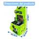 thumbnail image 2 of Máquina Recreativa Infantil, Cabina que Funciona con Monedas, Simulador de Conducción, 126 × 64,6 × 56,6 cm (Verde), 2 of 5