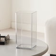 thumbnail image 4 of YardChic Clear Square Vases, Square Acrylic Vase, Flower Vase, Centerpieces Acrylic Cube Plastic Container Bulk Succulent Pots Planters for Plant Wedding Home Office Floral Decor, 9.8×4.7 Inch, 4 of 5