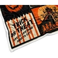 thumbnail image 5 of Vintage Halloween Throw Blanket, Trick or Treat Cute Cool Gothic Black Cat Pumpkin Retro Halloween Cozy Bed Couch Blanket, Soft Comfy Fleece Flannel Throws Blankets Livingroom Bedroom Decor, 5 of 5