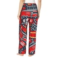 thumbnail image 3 of Balery Fire Sign print Women's Pajama Pants,Ultra Lightweight Pjs,Lounge Pant-X-Large, 3 of 9