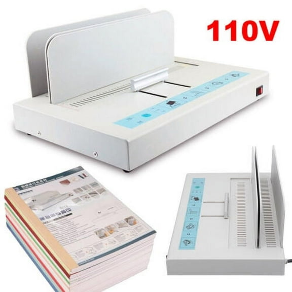 A4 Book Binding Machine Melt Glue Book Paper Binder Puncher USA Stock Brand