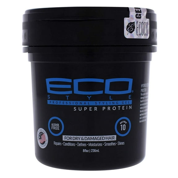 Eco Styler Styling Gel 8oz Blue/Black Super Protein (Pack of 3)