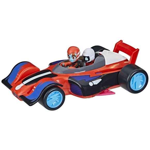 PJ Masks Animal Power Flash Cruiser Preschool Toy, Converting Car with Lights and Sounds, Vehicle and Action Figure for Kids Ages 3 and Up