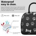 thumbnail image 3 of Dog Paw Print and Bone Black Insulated Leakproof Lunch Box for Work, Lunch Bag for Women Men, Loncheras Para Mujer for Beach Travel Picnic Camping, 3 of 6