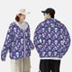 thumbnail image 4 of Fotbe Skull Purple Flower Chaqueta con Protección Solar UPF 50+ para Hombre y Mujer, Camisa con Capucha y Bolsillos-XX-Large, 4 of 7