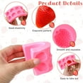 thumbnail image 3 of 2 Pack Silicone Strawberry Baking Molds,3D Cupcake Fruit Molds,Strawberry Fondant Mold for Cake DIY,Strawberry Modeling Decorating Pastry Molds,Fruit Shape Mold for Soft Candy Cupcakes, 3 of 7