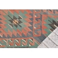 thumbnail image 6 of Aztec Kilim,Turkish Kilim, 5.5x9.6 ft, Handmade Kilim, Pink Kilim,Oushak Kilim, Nomadic Kilim, Geometric Kilim, Vintage Large Kilim, 7394, 6 of 10