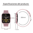 thumbnail image 2 of Reloj Inteligente Bluetooth Deportivo Smartwatch Impermeable, Rosa, 2 of 5