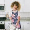 thumbnail image 4 of Pioneer Flower Floral Print Pattern Kids Aprons for Girls and Boys,Adjustable Neck Strap Toddler Aprons for Kids Cooking Baking, 4 of 7