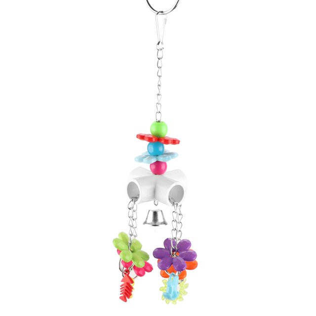 Parrot Toy Bird Chewing Toys Hanging Parrort Toy Playing Toy with Hanger