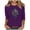 5-Purple, variant on Cavosen Carnival Day 3/4 Sleeves Women's Shirts and Blouses Holiday Mardi Gras Crewneck Blouse Mask Graphic Print Tops Festival Stylish Shirts Loose Athletic T-Shirts Party Tuesday Pink L