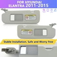 thumbnail image 3 of Sennachine Gray Sun Visor For Hyundai Elantra 1.8L 2.0L 2011-2015 Driver & Passenger Side, 3 of 10
