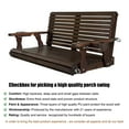 thumbnail image 7 of Innovaze 4.5 Ft Outdoor Wooden Porch Swing with Cupholders, Heavy Duty 880 LBS for 2 Seaters, All-Weather resistant (Deep Brown, Extra-Large), 7 of 7