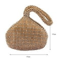 thumbnail image 2 of Bling Clutch Bags for Women Evening Wedding Party Rhinestone Wristlet Purses, 2 of 6