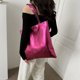 thumbnail image 5 of Typpkmm Glossy Tote Bag, Genuine Leather Handbag for Women, Versatile Casual Work Shoulder Bag, Green, 5 of 7