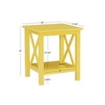 thumbnail image 4 of Home Square 2-Piece Furniture Pinewood End Table Set in Yellow, 4 of 10
