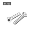 thumbnail image 3 of Uxcell 8#-32x7/8" Flat Head Machine Screws Phillips 304 Stainless Steel Bolts 50 Pack, 3 of 5