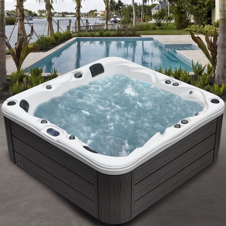 Aqualife by Strong Spas Surfaces 4-5 Person Double-Lounger Spa w/Bluetooth