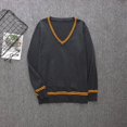 thumbnail image 3 of Suéter nuevo 2024 Slytherin Ravenclaw Hufflepuff Suéter de manga larga Cuello en V Ropa de uso diario unisex que combina con todo Disfraces de cosplay, 3 of 5