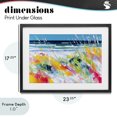 thumbnail image 4 of Stupell Industries Contemporary Sea Oats & Ocean Breeze Abstract Black Framed Print Under Glass, 23 x 17, by Chromatic Storm Studio, 4 of 8