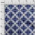 thumbnail image 1 of oneOone Cotton Flex Fabric Check Kasuri Printed Fabric 1 Yard 40 Inch Wide, 1 of 4