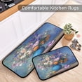 thumbnail image 5 of 2-Piece Kitchen Rugs Set Non-Slip Mats Carpet Floor for Kitchen, Bathroom (19.7"x27.6" & 19.7"x47.2") Vintage Style Vase, 5 of 7