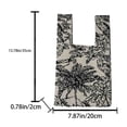 thumbnail image 4 of Bolso vagabundo de moda para mujer, patrón de flores de árbol, embrague femenino para regalo (negro) Sywqhk Para Estrenar, 4 of 8