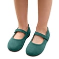 thumbnail image 6 of Toddler Girls Princess Flat Shoes, Non Slip Soft Comfort Sole Slip On Lightweight Dress Footwear for Everyday Use Green 2 Years, 6 of 7