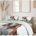 thumbnail image 6 of Ambesonne Beagle Duvet Cover Set, Focused in Mind Dog Sketch, 2-Calking, Rosewood Caramel, 6 of 7