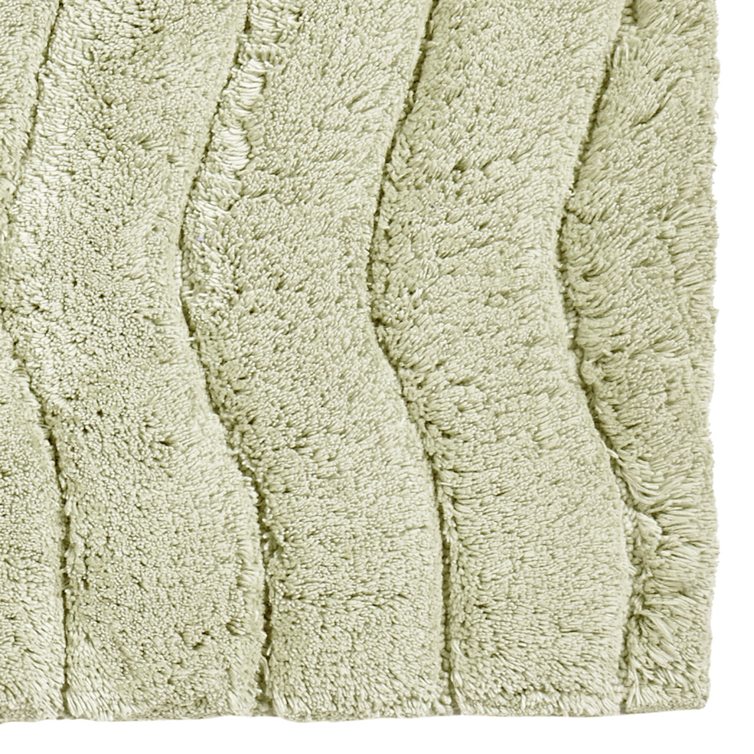 Better Trends Indulgence Tufted Bath Mat Rug 100% Ring Spun Cotton, 27" x 45" Rectangle, Sage - image 3 of 4