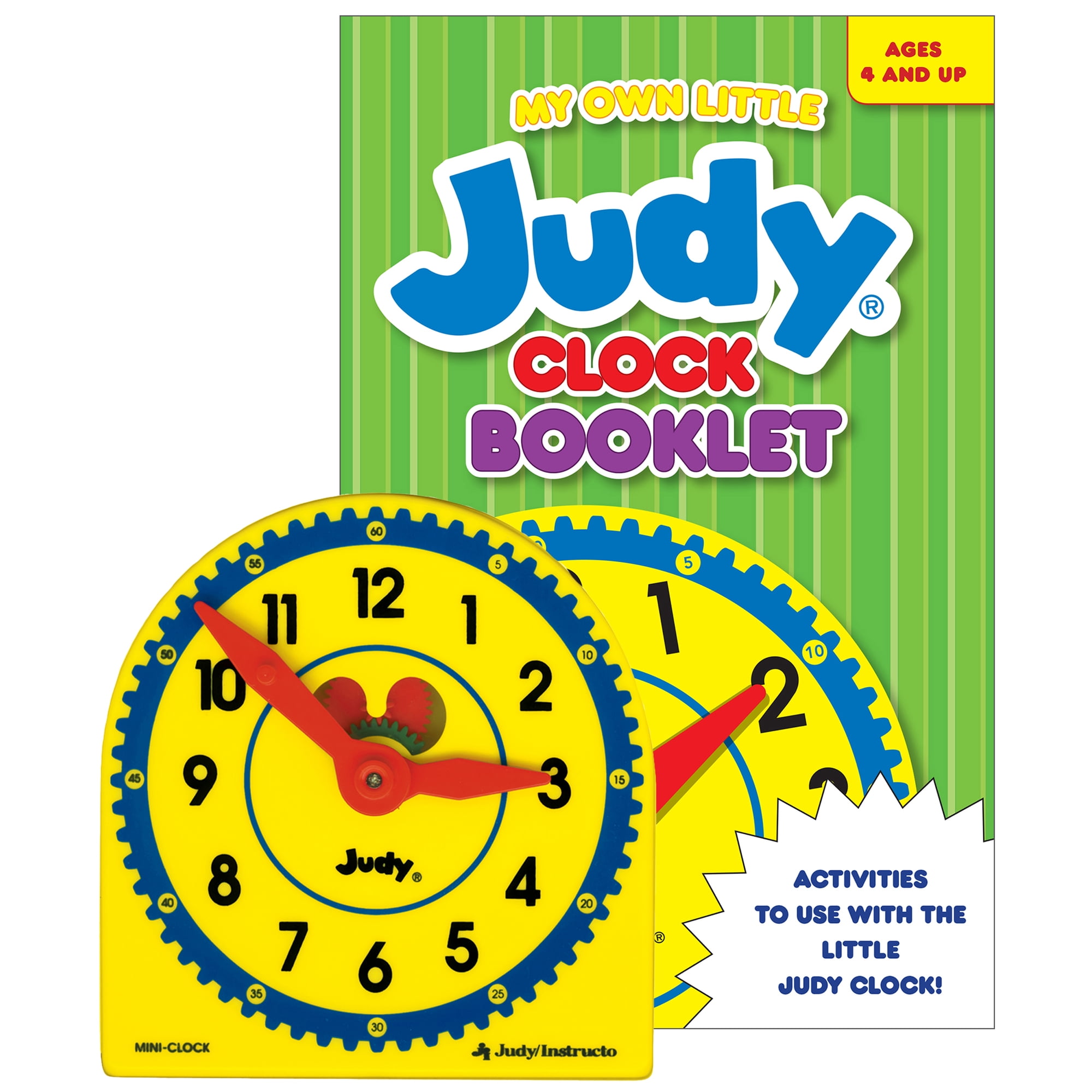 Carson Dellosa My Own Little Judy® Clock with Booklet Math Manipulative (1 clock) Grade PK-1