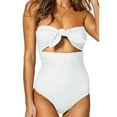 thumbnail image 2 of Clearance! Hontri Swimwears Tankinis Set Piece Bikini Plus Sets Push Swimsuit Women up Beachwear Size One Swimwears Tankinis Set White,S, 2 of 6