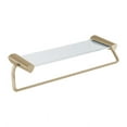 thumbnail image 4 of Delta Zura 77480-PN 24" Bath Towel Bar w/ Glass Shelf Polished Nickel Finish, 4 of 5