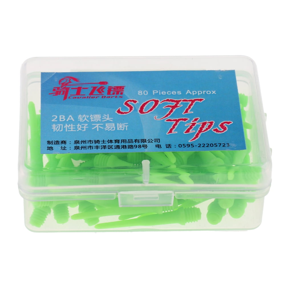 SaniMomo 80Pcs Standard 2BA Soft Tip Points For Soft Tip Darts Electronic Tool